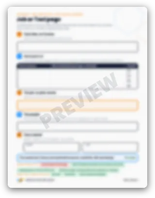 Blurred preview of the Job or Tool Page from Module 2, Lesson 1
