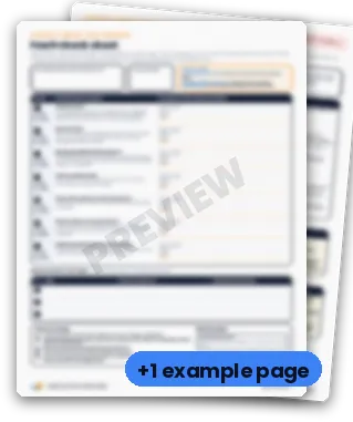 Blurred preview of the Fault Check Sheet from Module 3, Lesson 6