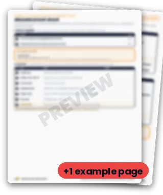 Blurred preview of the Abandonment Sheet from Module 4, Lesson 10